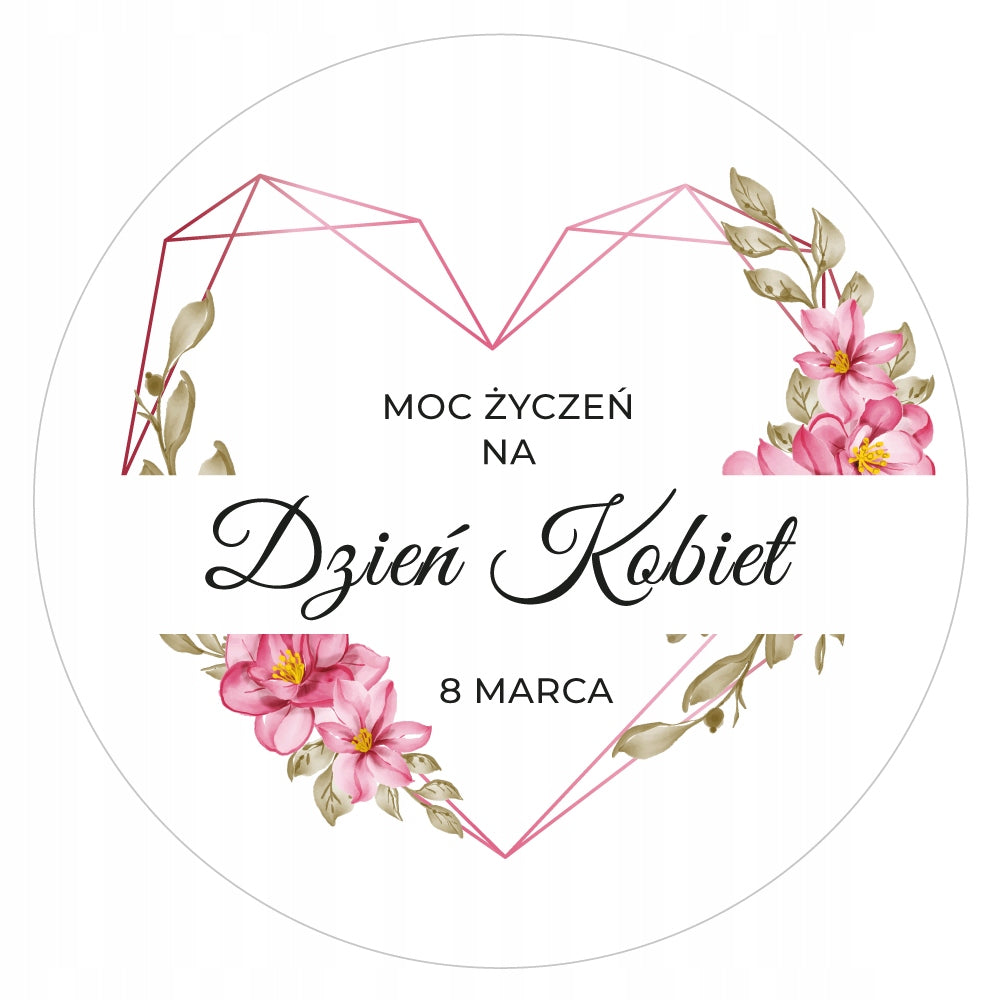 Stickers WOMEN'S DAY 8 MARCH GIFT FLOWERS 48