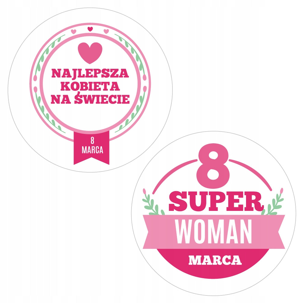 Stickers Women's Day 8 March gift MIX 48