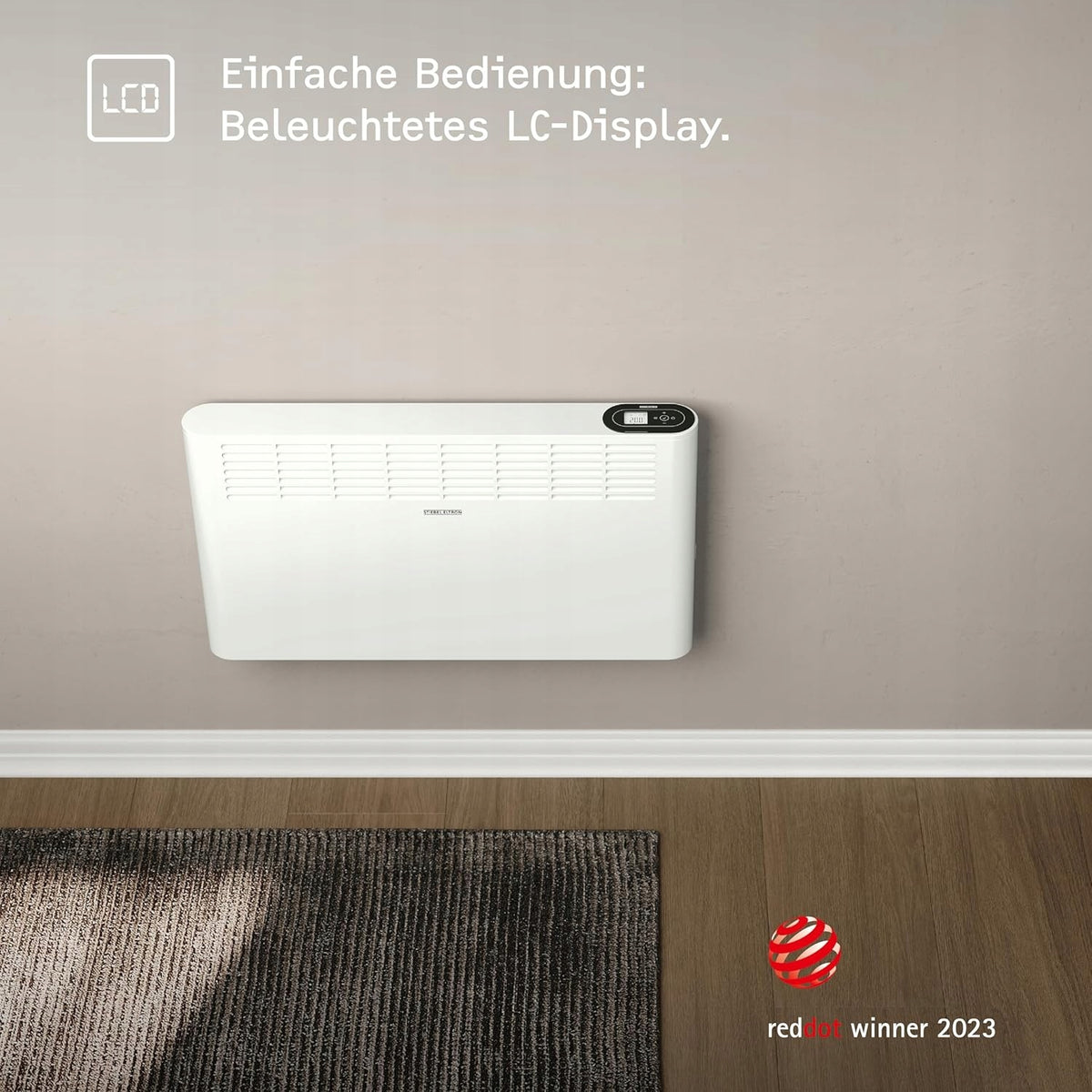 Stiebel Eltron CNS 2000 Plus LCD wall convector 2000W white LCD timer Heating power 2000 W