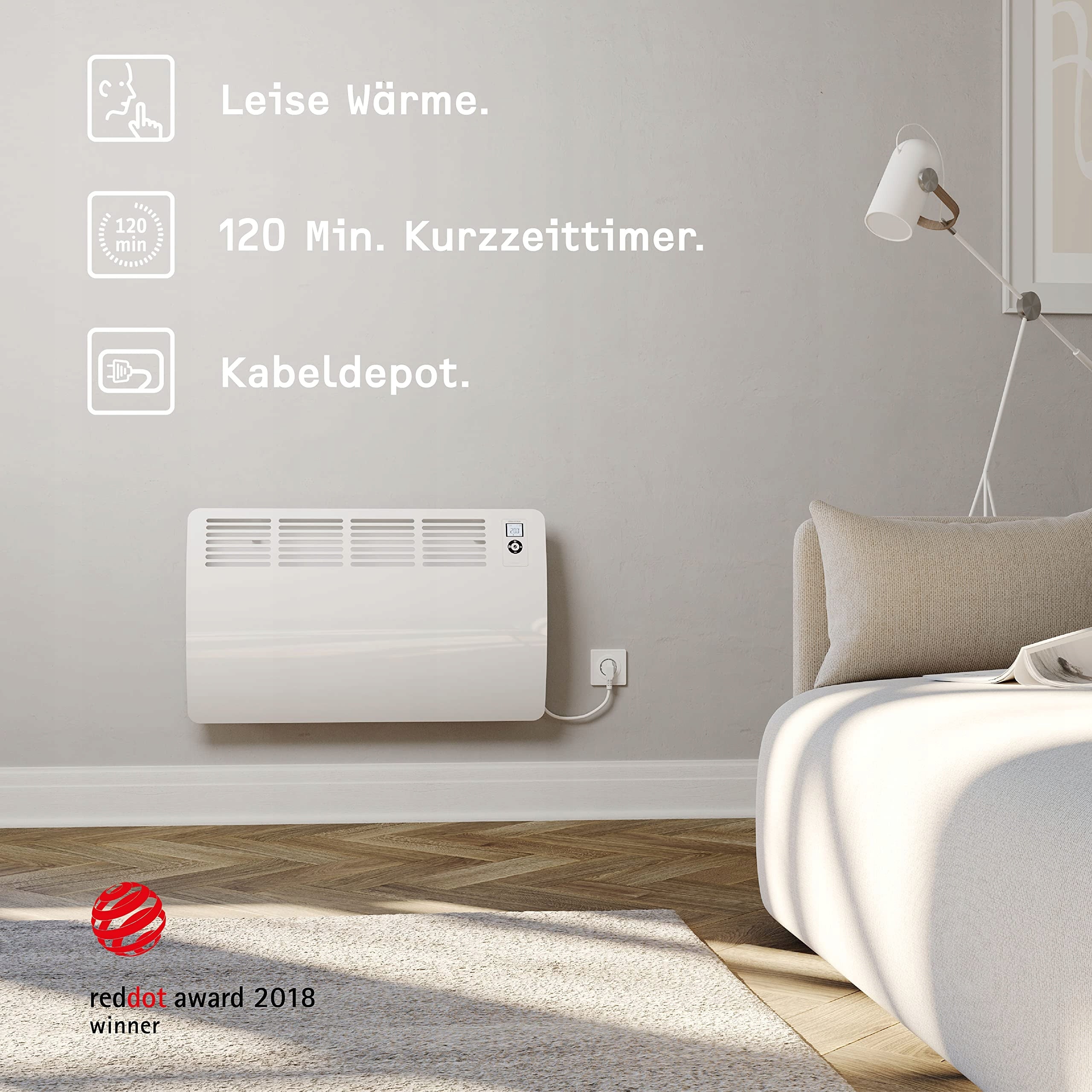 Stiebel Eltron Con 5 Premium hanging convector 0,5 kW white 237830 Brand Stiebel eltron