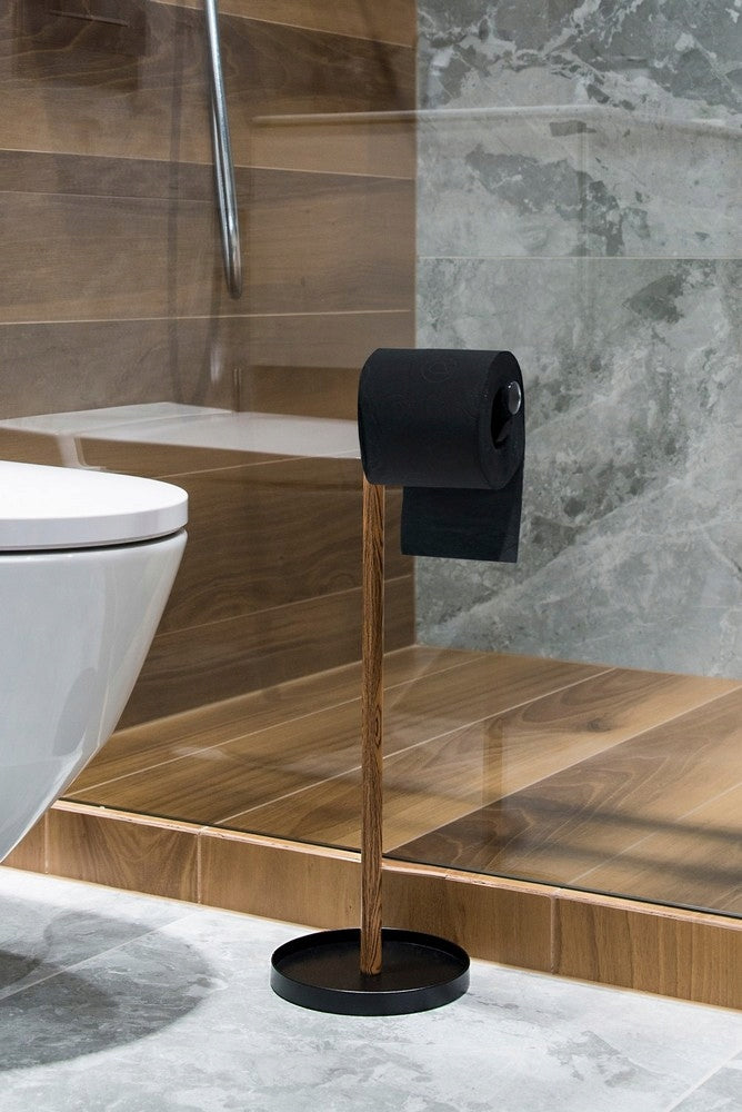 Toilettenpapierhalter mit Toilettenbürste 