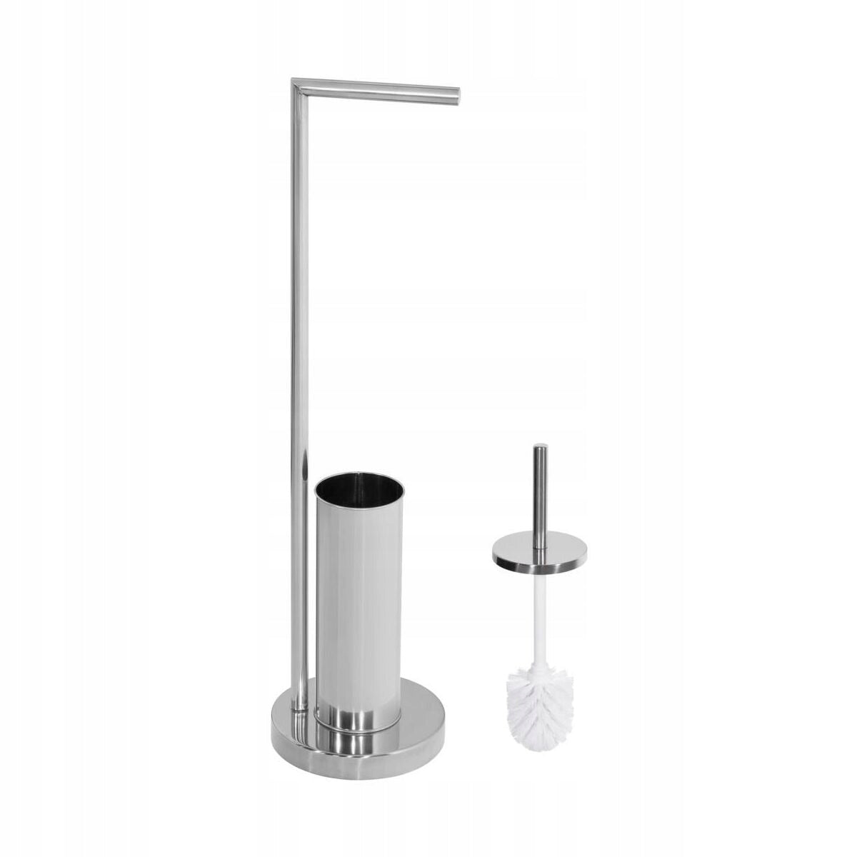 BA-DE Papierrollenhalter mit Toilettenbürste, poliertes Chrom 