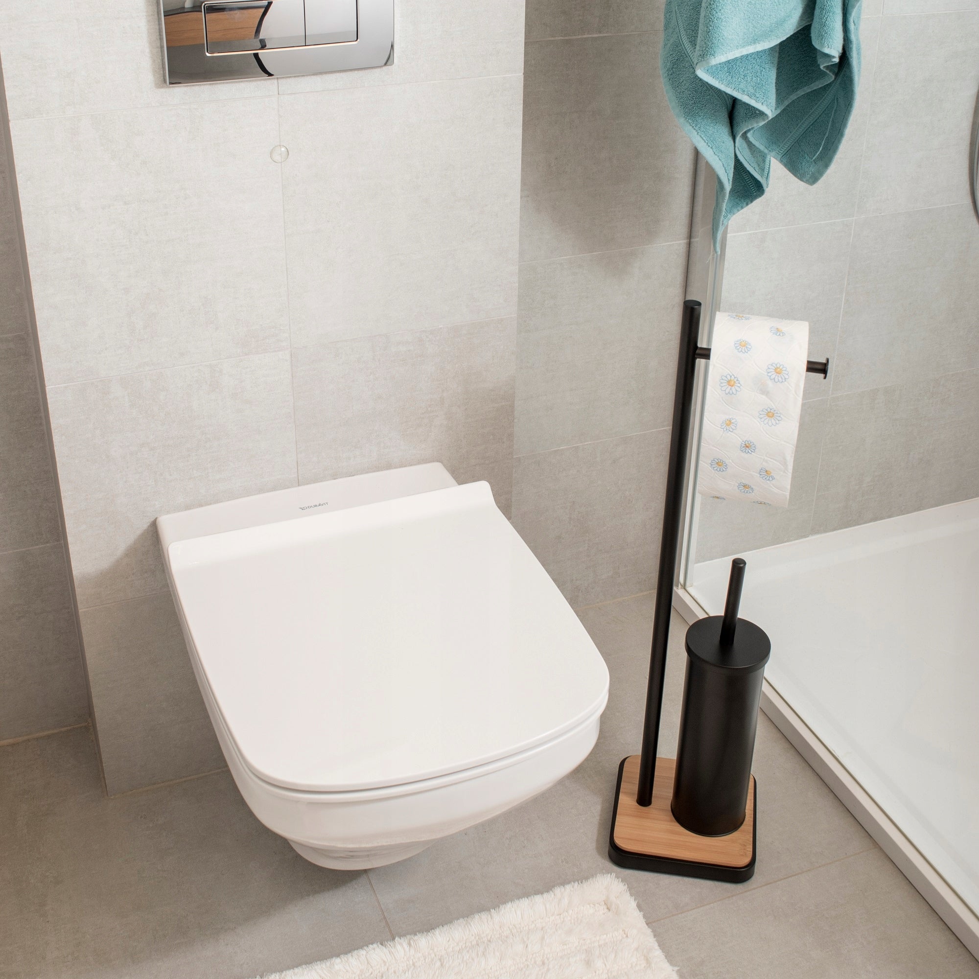 Tualeto popieriaus laikiklis tualeto šepetys 2in1 Yoka Home