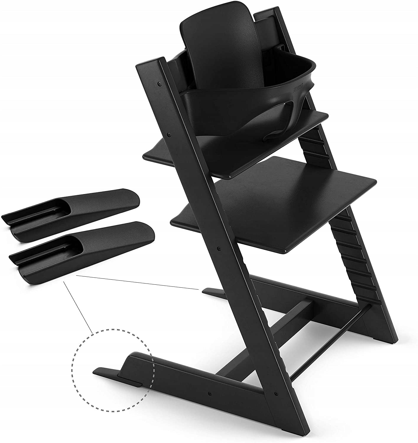 Stokke Seat for Tripp Trapp Baby Set Black Brand Stokke