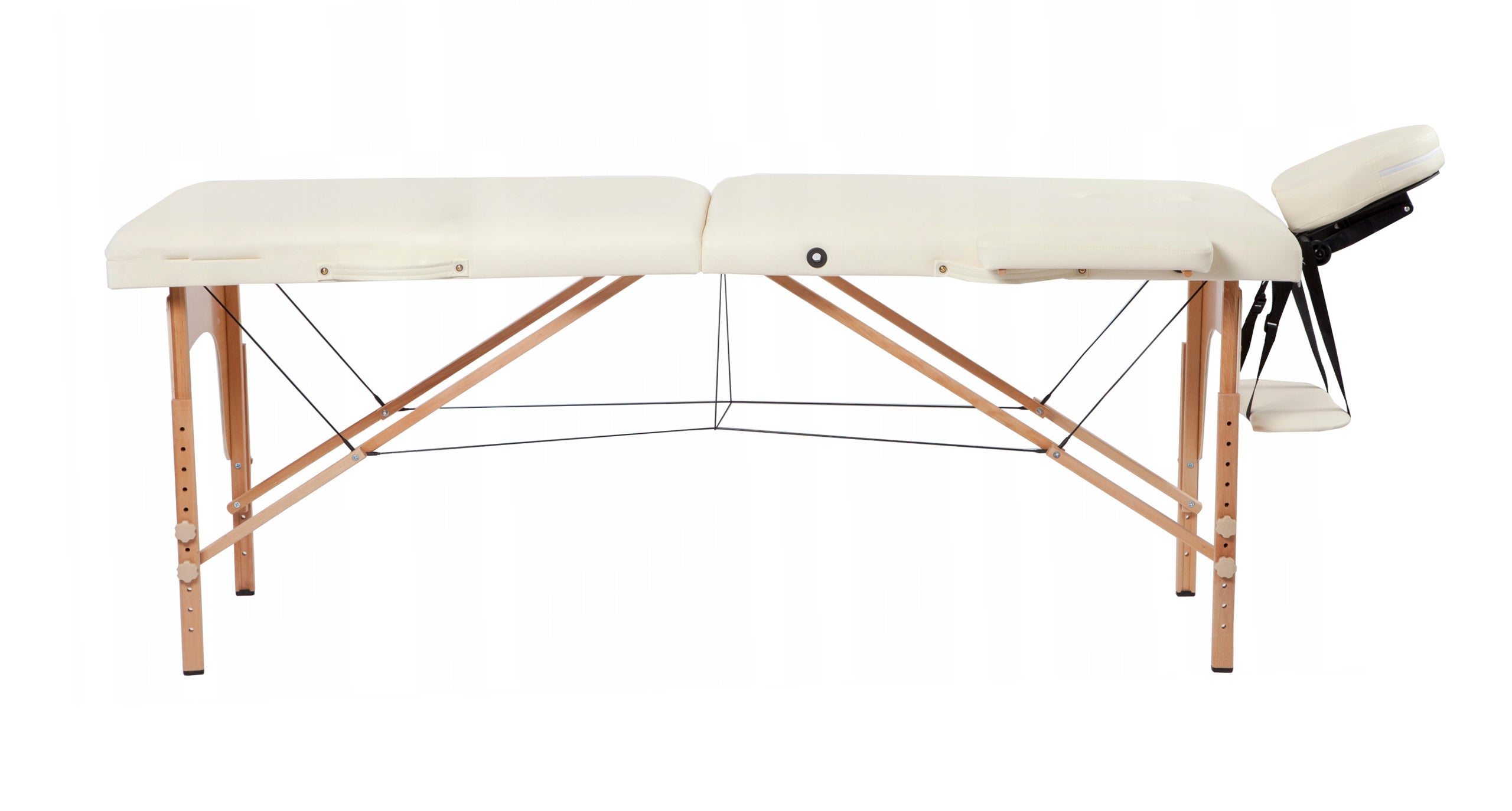 Klappbare Massageliege I-Coucou, 212x73 cm, weiß 