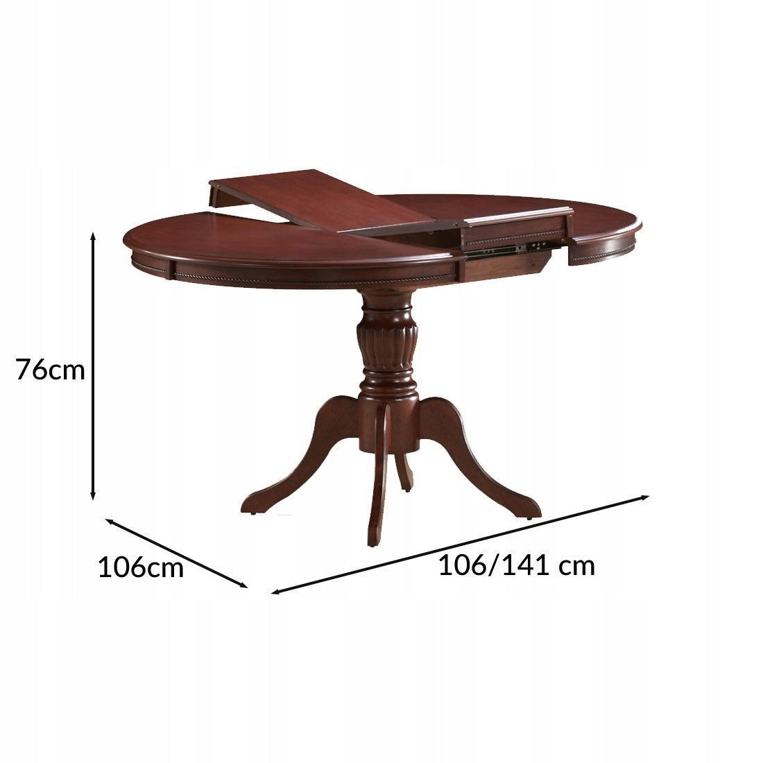 Ausziehbarer Tisch Signal Meble Olivia, braun 