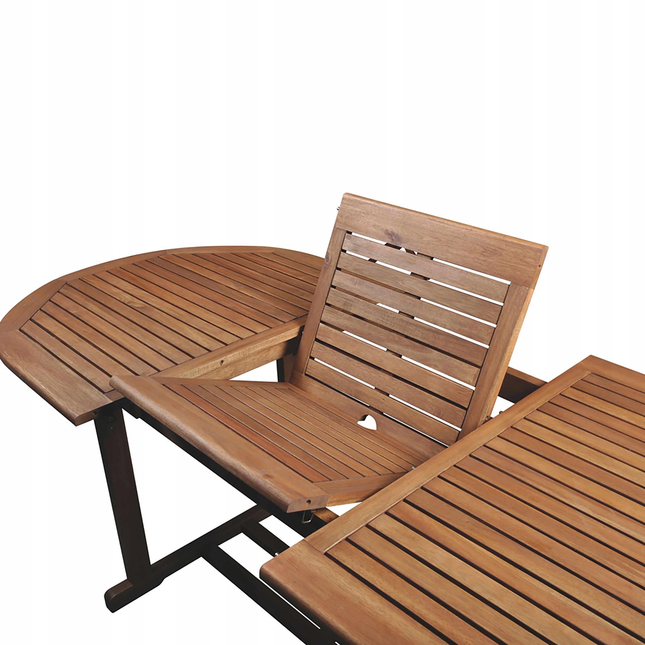 Ausziehbarer Tisch Circleflex von Fieldmann, braun 