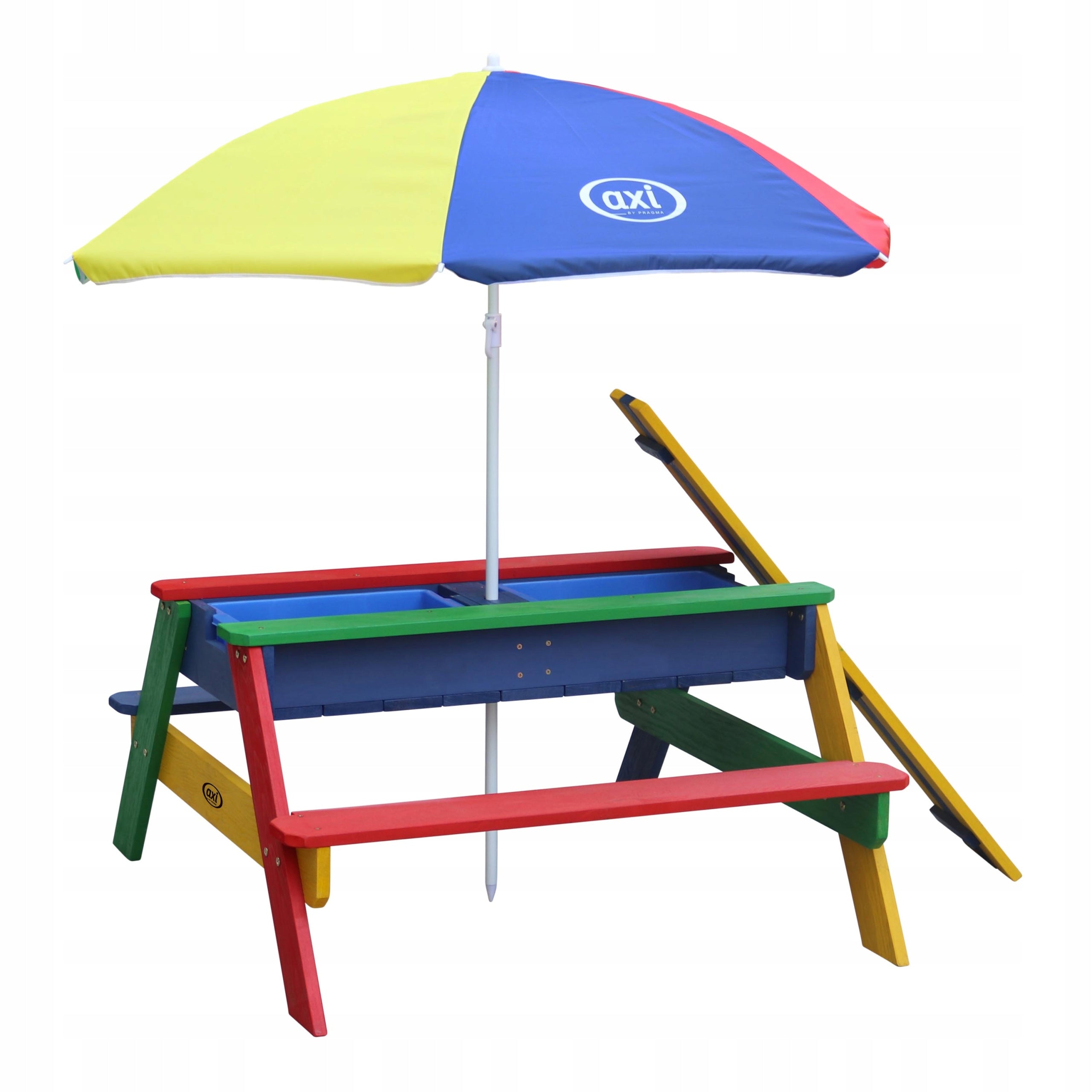 Picknick- und Spieltisch mit Sonnenschirm Axi Nick Rainbow 