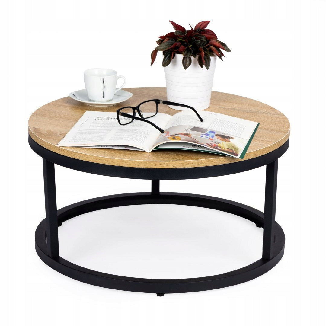 Modern Home Couchtisch, 60 cm, schwarz/braun 