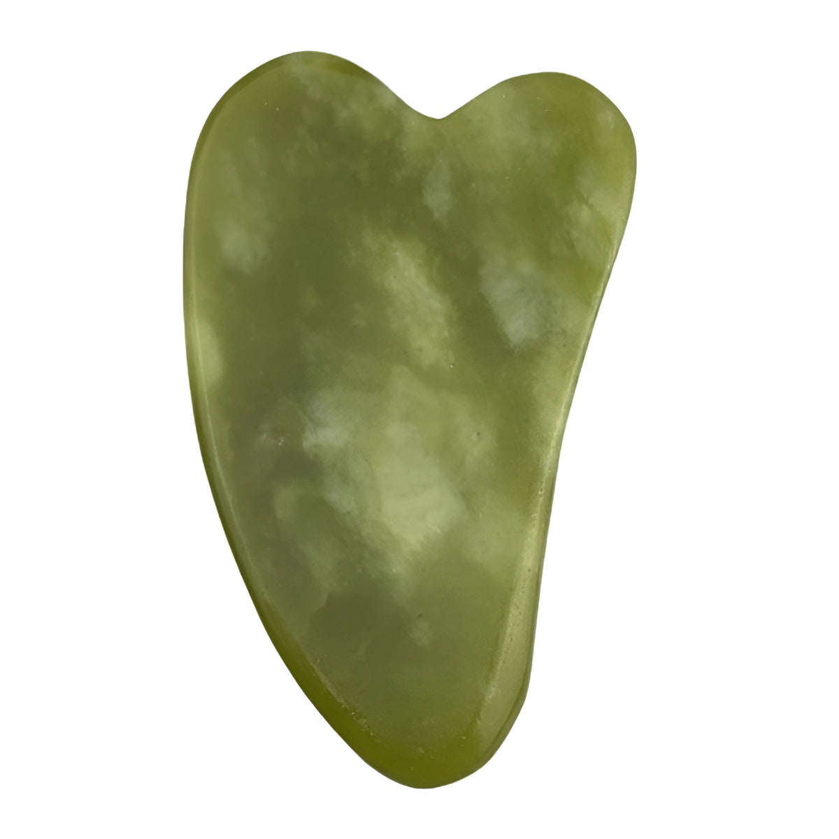 Stone Jade Gua Sha Tile Green Natural Lifting Massager Color green
