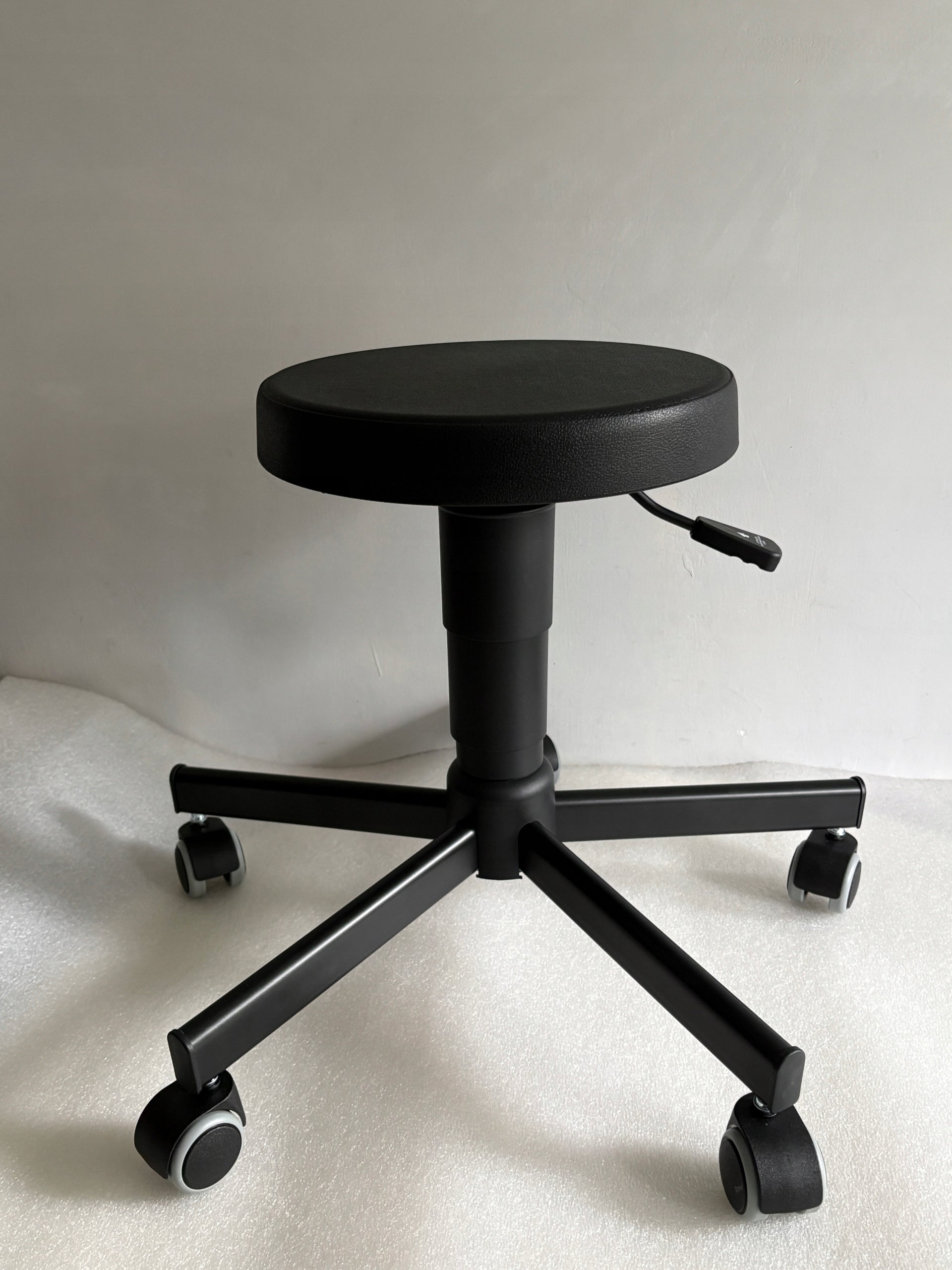 Stool stool swivel chair on wheels black Anna