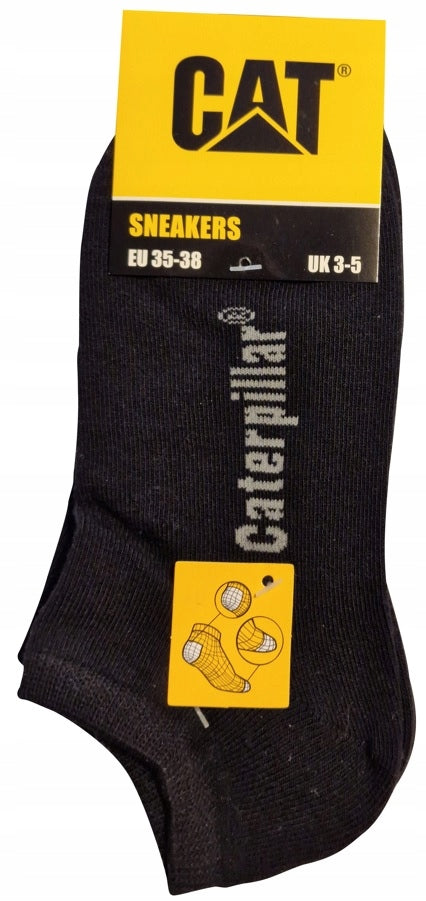Kurze Socken für Herren Cat AV49, schwarz, 3 Paar 