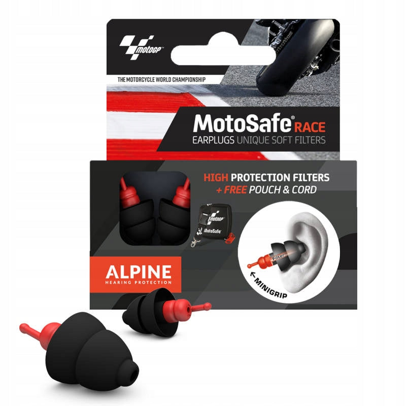 Stoppers / earplugs Alpine MotoSafe Race MotoGP Number of pieces on offer 2 szt.