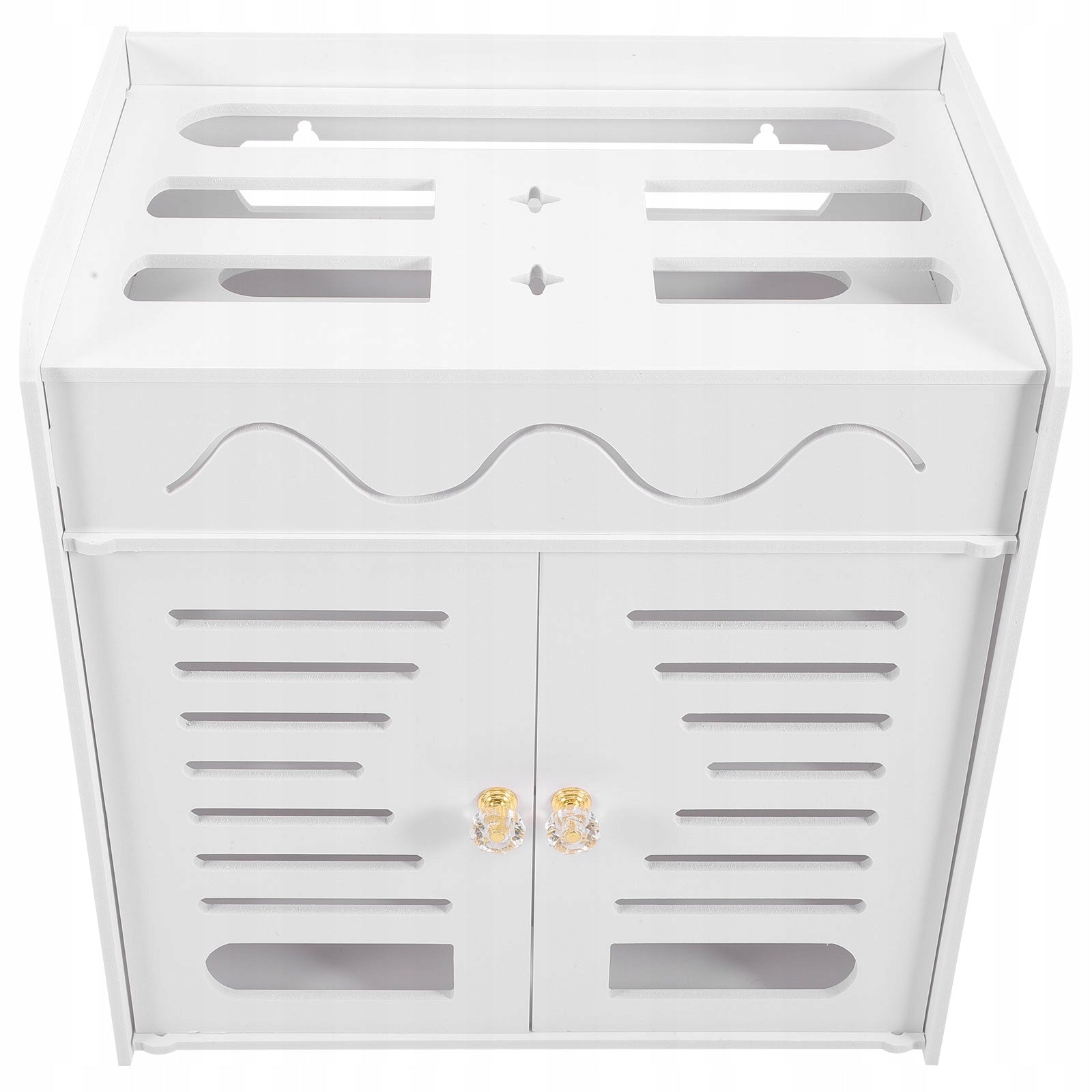 Storage Box Cable Enclosure Home Router Wall Shelf