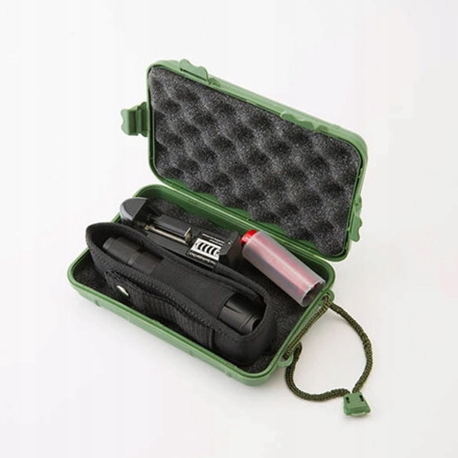 Storage Box Survival Flashlight Resistant Container with 20CM Foam Kind carrying case