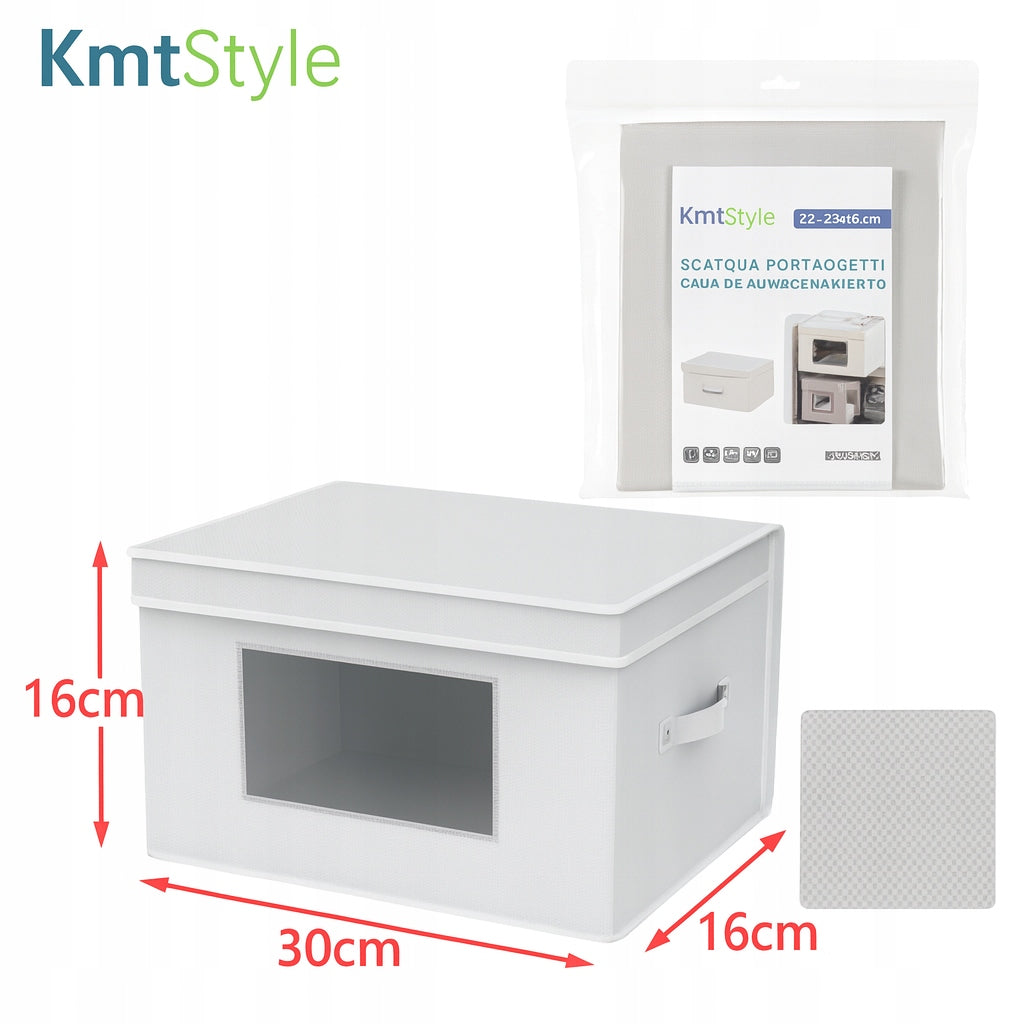 Storage container 30x30x16 cm with window Brand Em Home