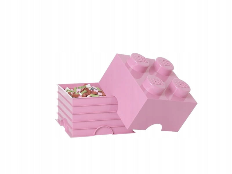 Storage container LEGO Storage Brick 4 pink