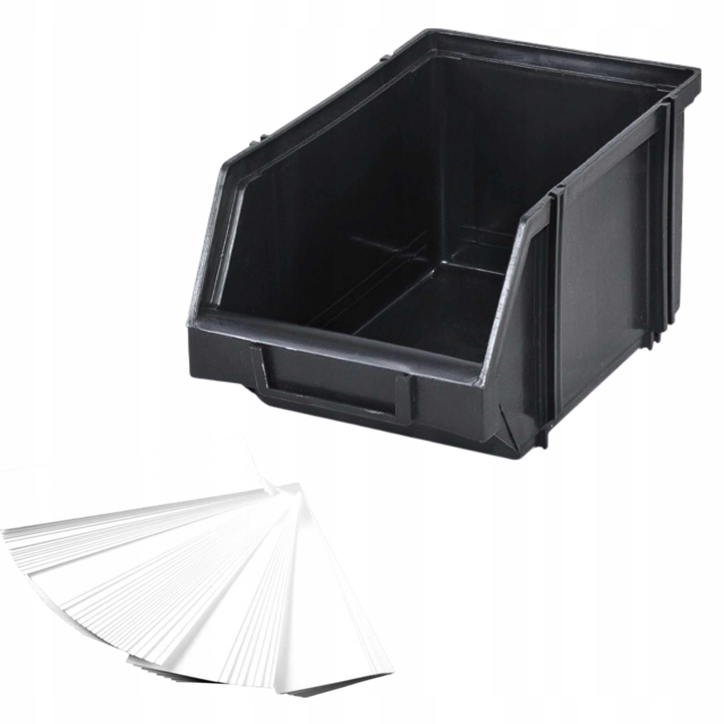 Storage containers 230x150x125 Modular workshop rack + labels x9 Brand DIKEL