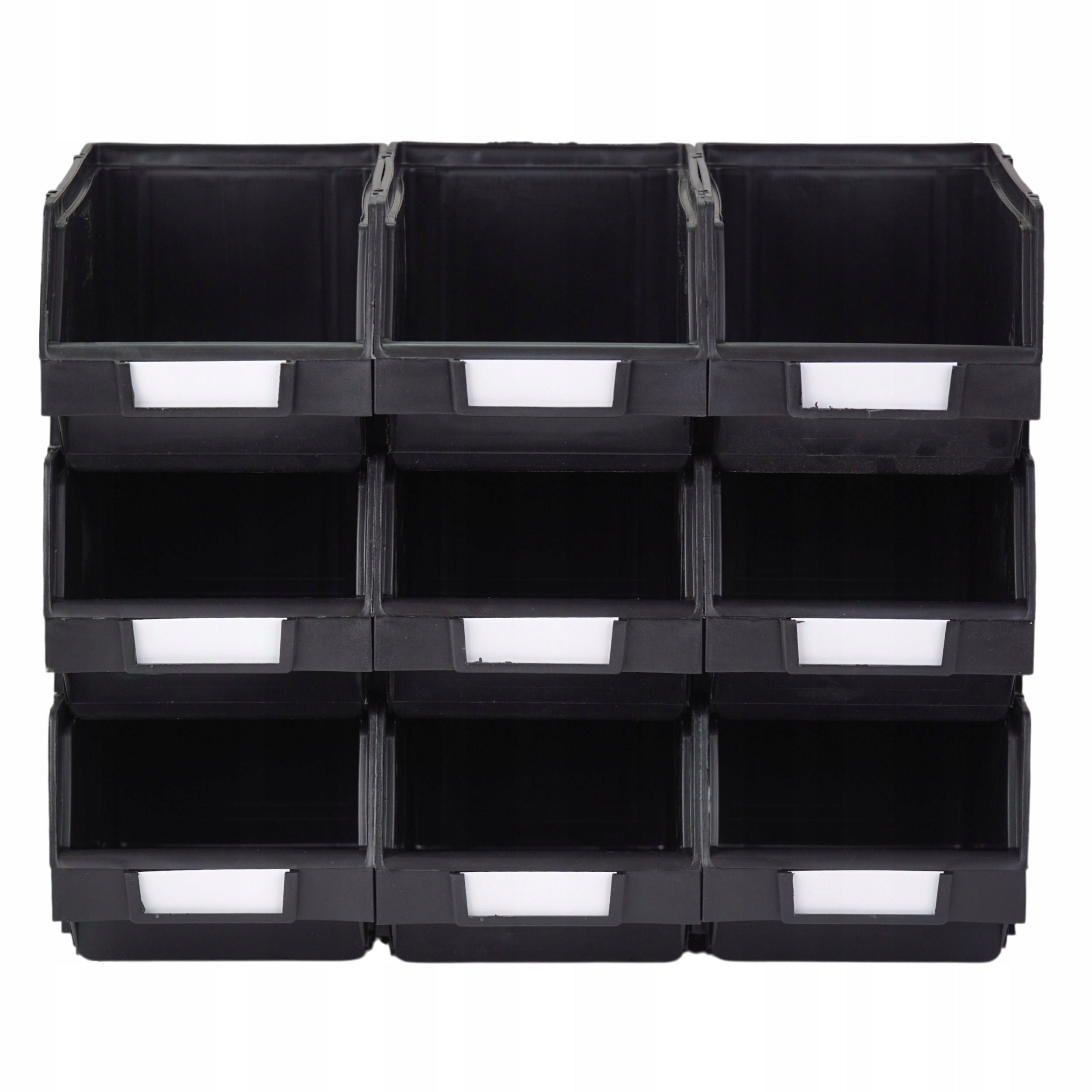 Storage containers 230x150x125 Modular workshop rack + labels x9 Kind open container