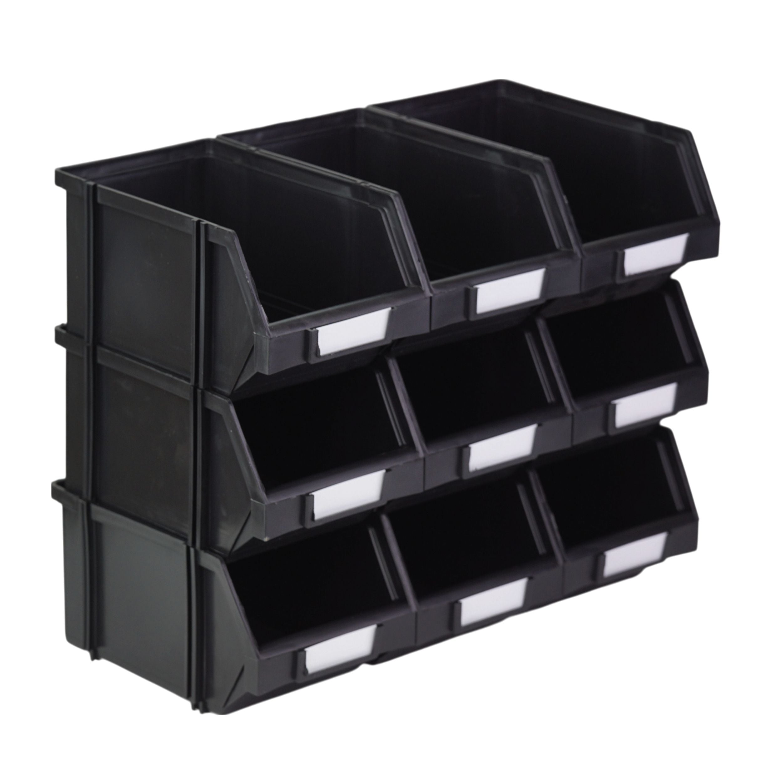 Storage containers 230x150x125 Modular workshop rack + labels x9 Packaging status original