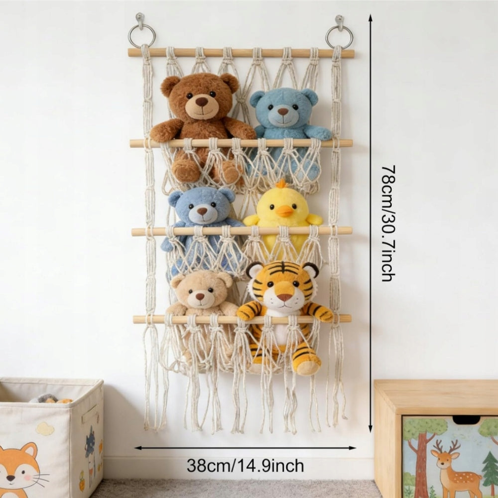 Storage of stuffed animals, 3-stage, 78 cm, storage net Packaging status original