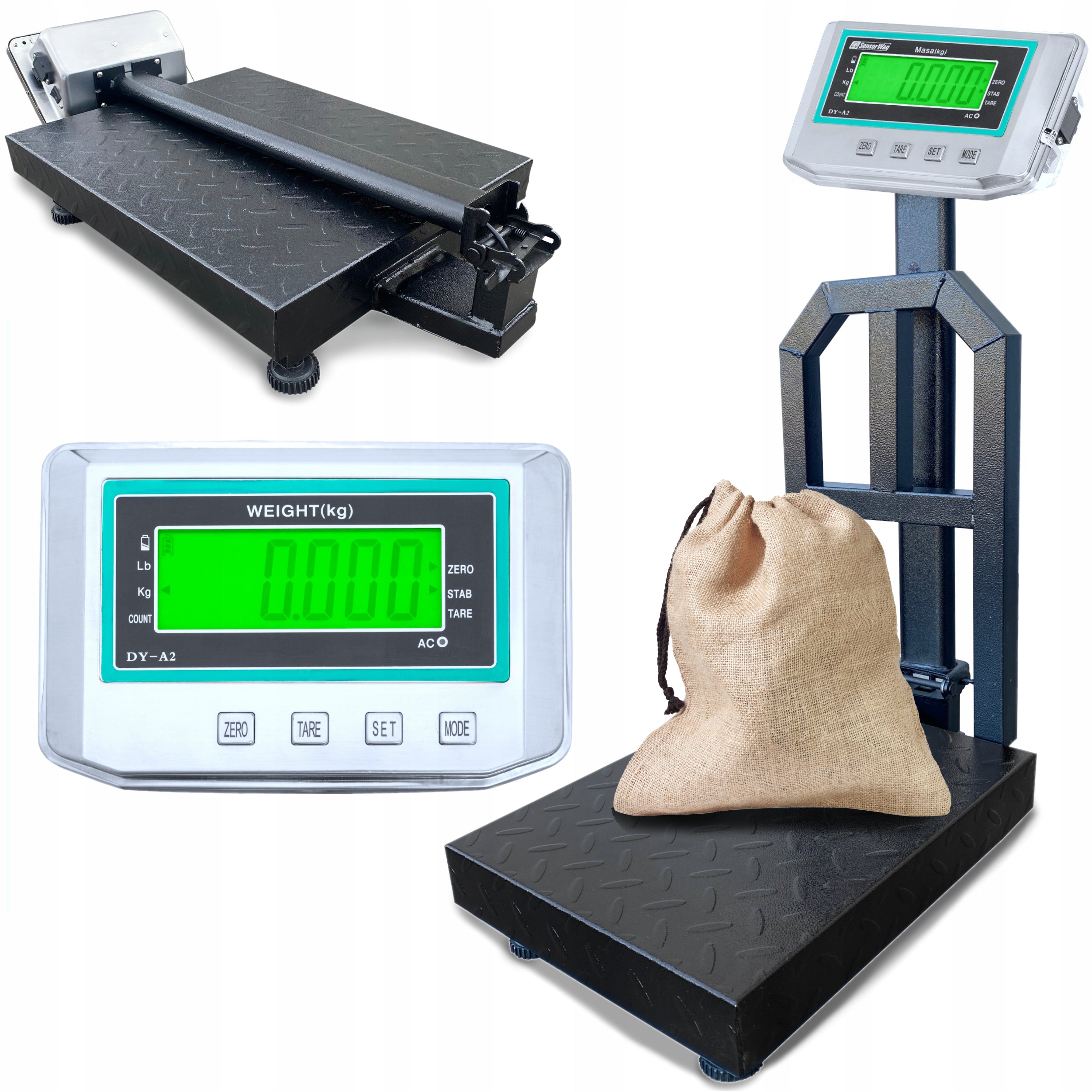 Storage scale up to 100kg 30x40cm with LCD platform shop backrest