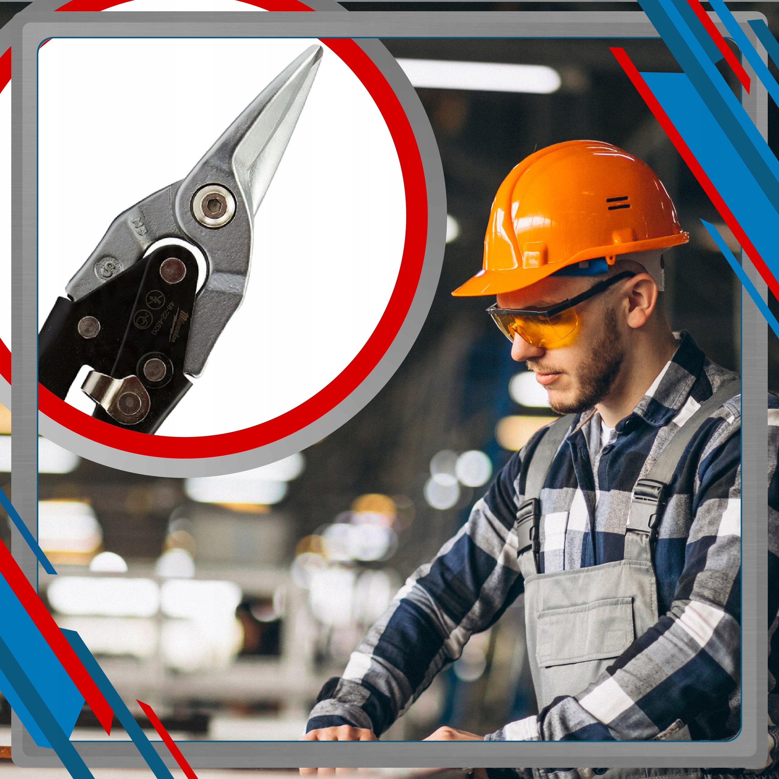 Straight Cutting Shears Milwaukee for Sheet Steel Blades Kind straight shears for sheet metal cutting