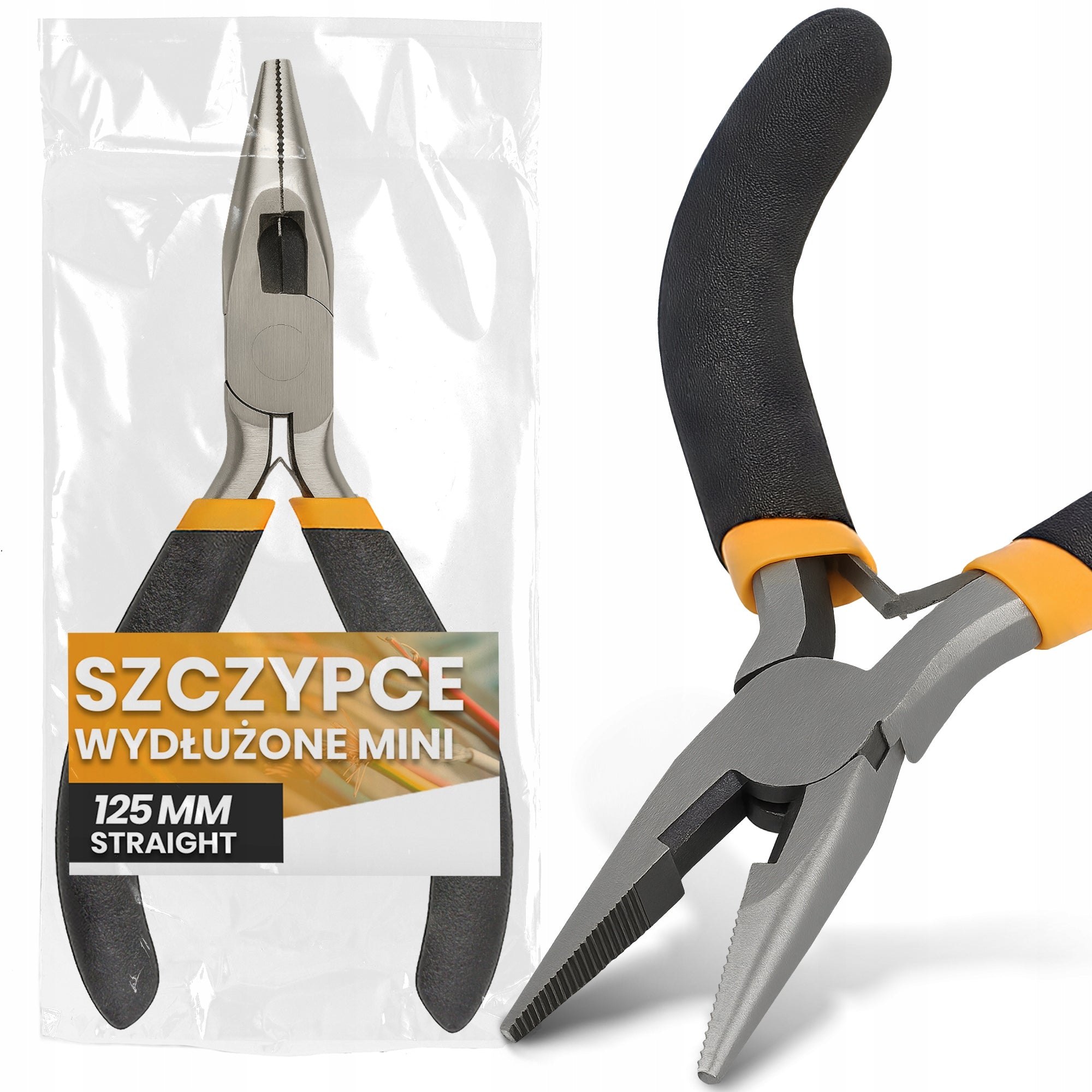 Straight ELONGATED Pliers 125 mm Clamp pliers MINI Small PRECISION R0-T