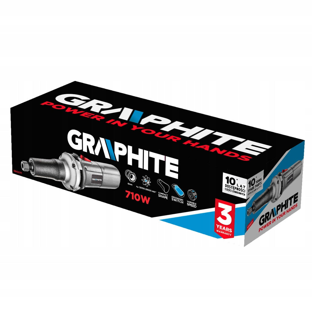 Straight grinder 710W, GRAPHITE 59G071 Manufacturer code 59G071