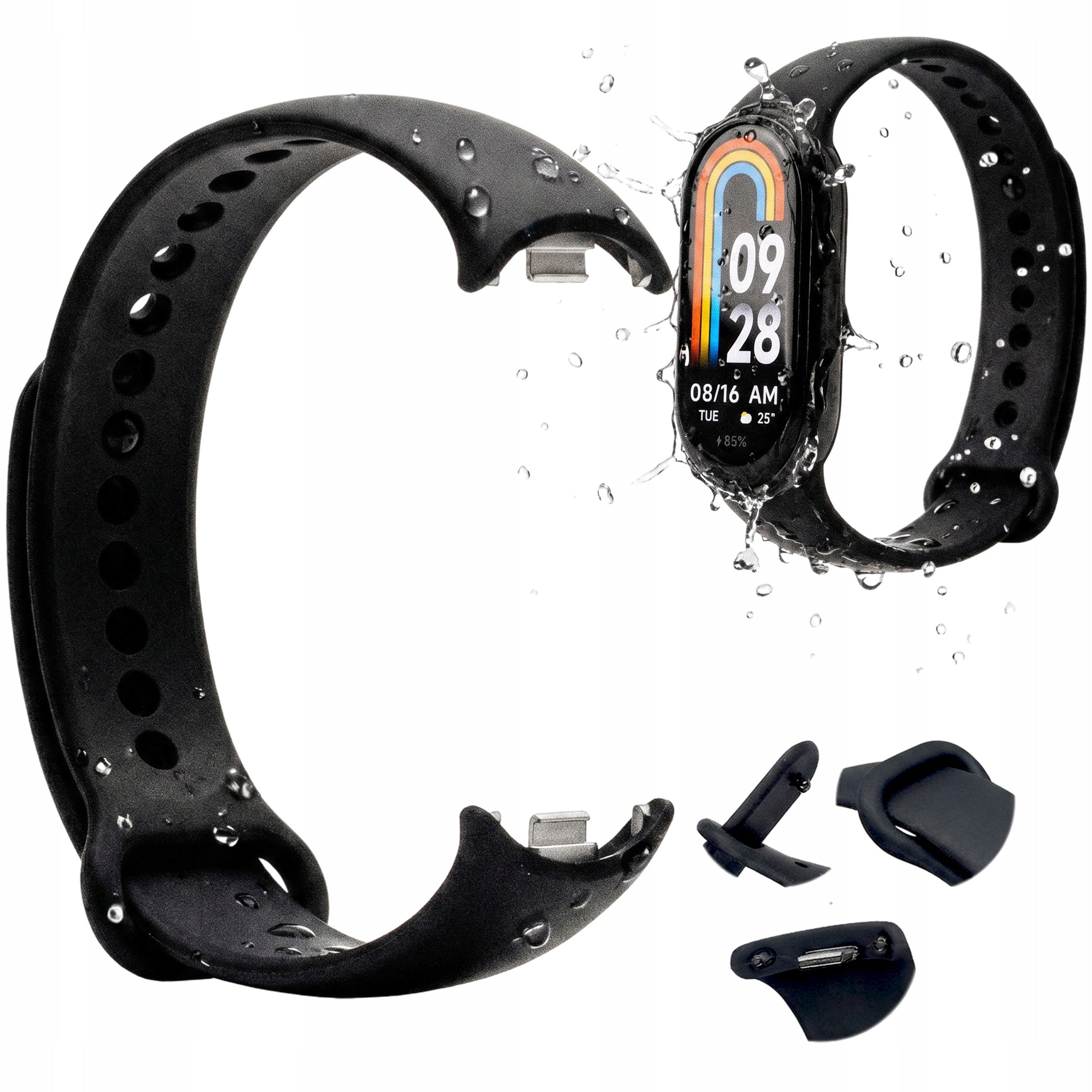 Strap Band for Xiaomi Mi Band 10, 9, 8 Black iStrap different colors