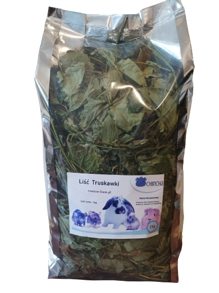 Strawberry Leaf Whole Dried Green Treat For Rabbits Rodents 1kg