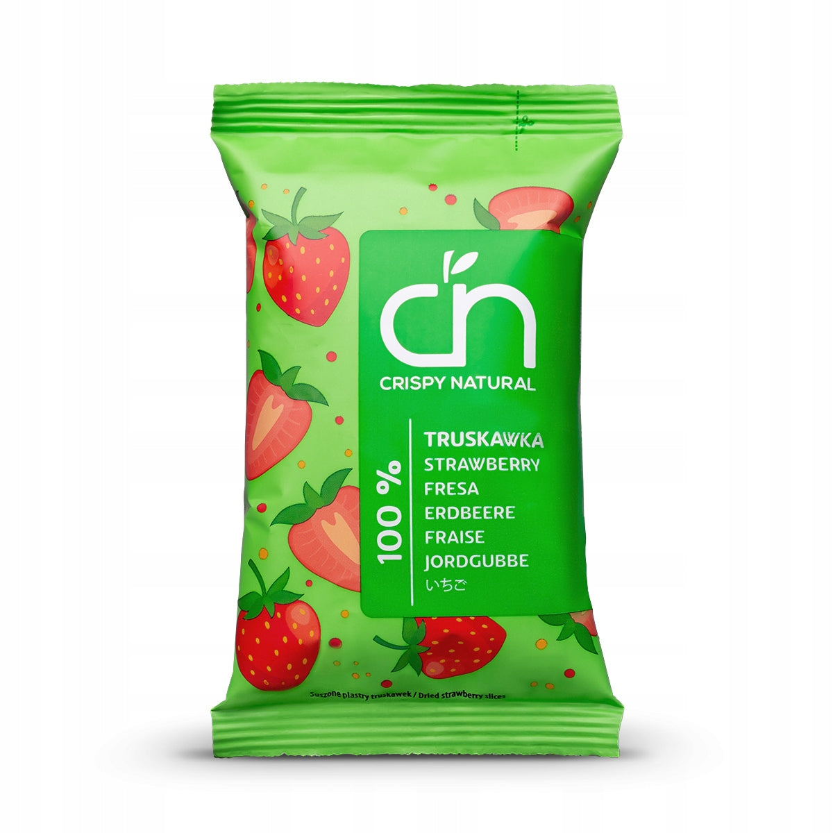 Strawberry slices Crispy Natural healthy fruit snack for children