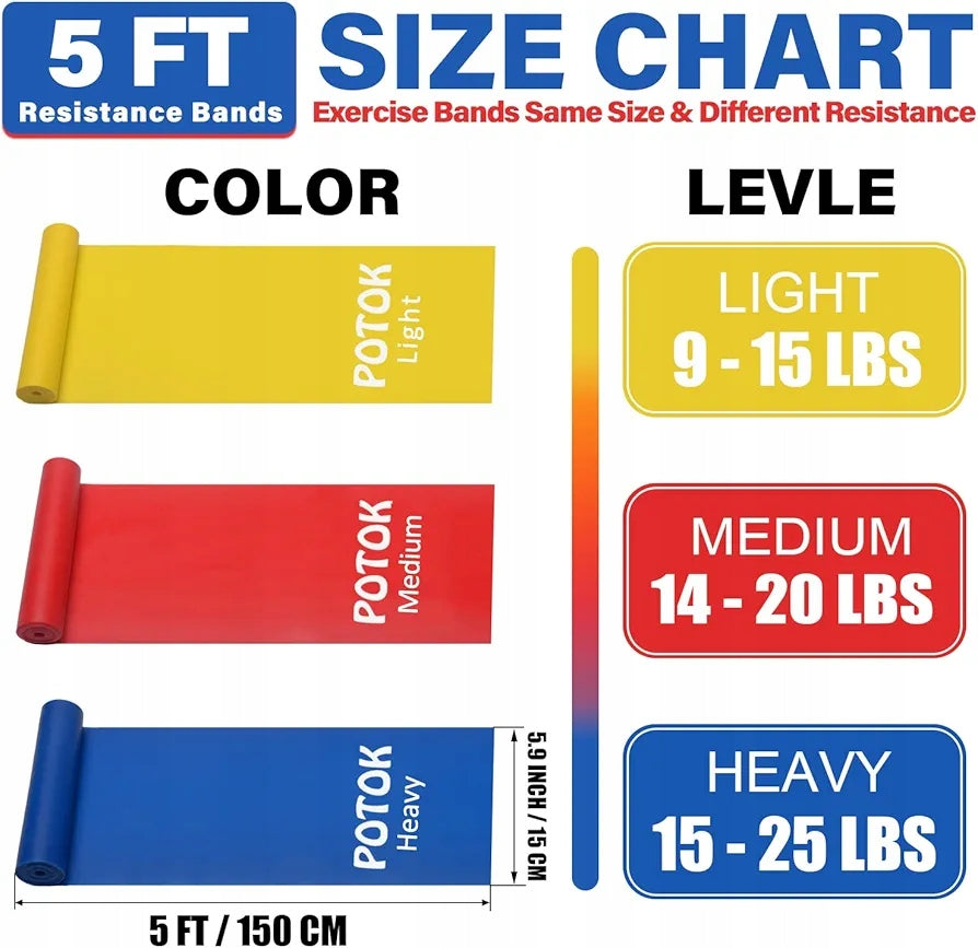 Stream Resistance Band Set, 3-Pack 150cm Brand no brand