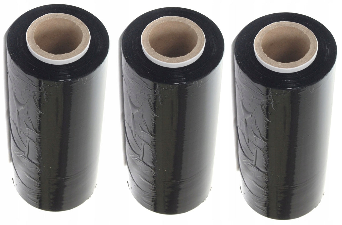 Stretch FILM BLACK 1,5KG stretch x 4 rolls 50 cm Packaging status original