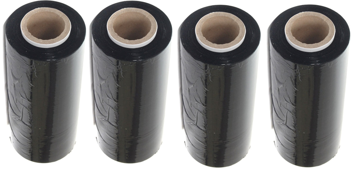 Stretch FILM BLACK 1,5KG stretch x 4 rolls 50 cm