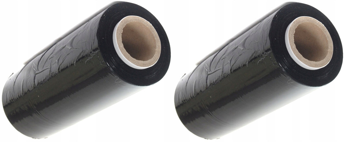 Stretch FILM BLACK 2,5 KG 2 rolls Strecz 50 cm