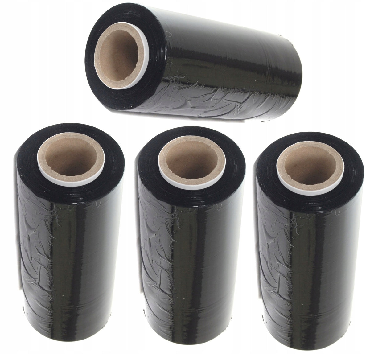 Stretch FILM BLACK 2,5 KG 4 rolls Strecz 50 cm