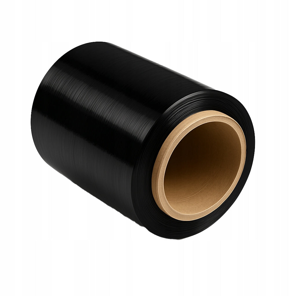 Stretch film MINI RAP 10cmx100m Black for wrapping packages strong stretch