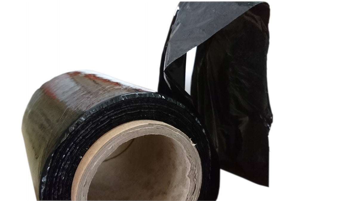 Stretch film black cut 10 cm MINI RAP