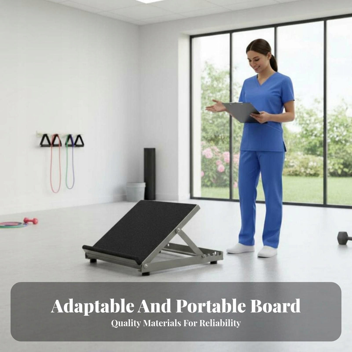 Stretching Board Portable Incline Calf Stretcher with Ankle Frosted Iron Packaging status original