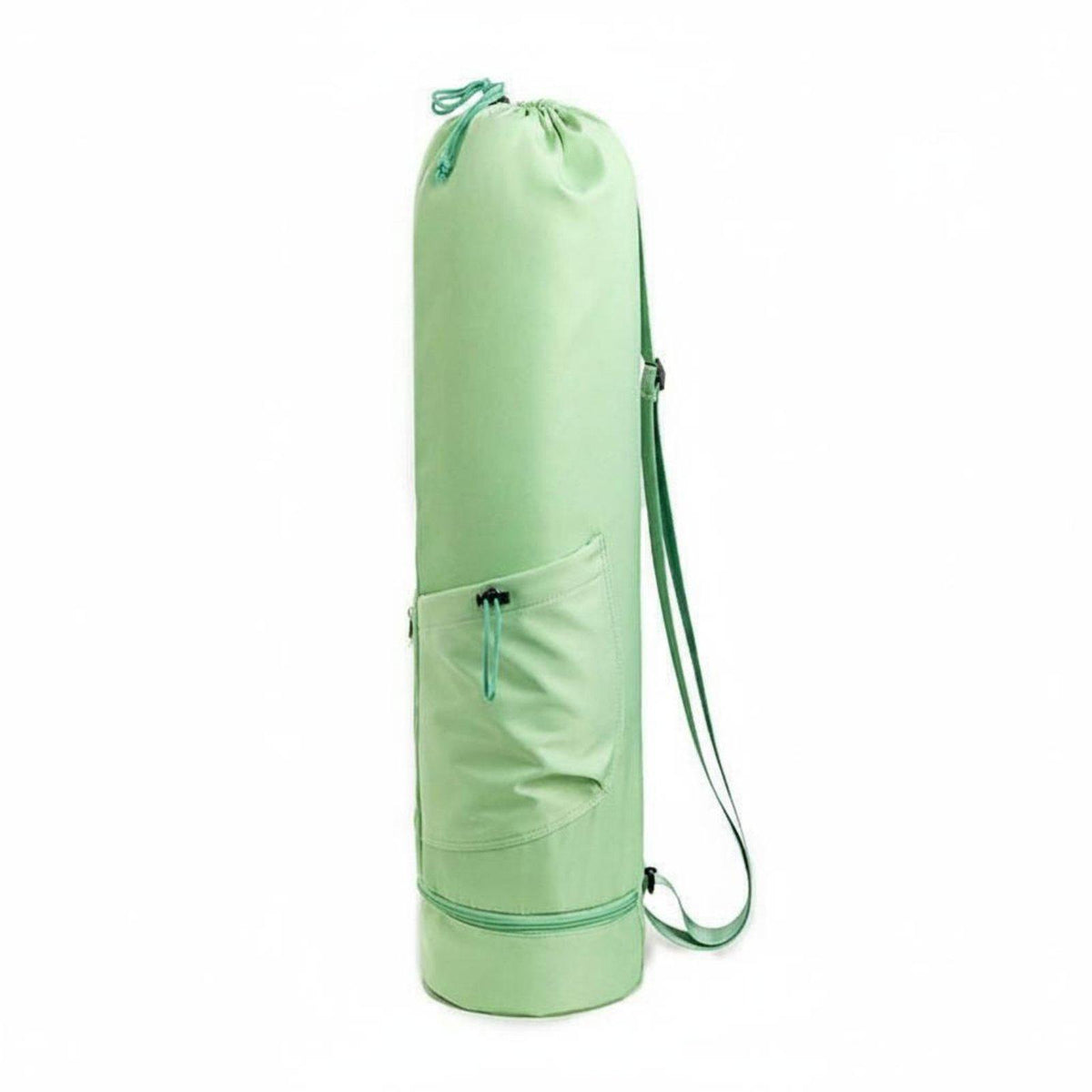 Stretching Mat Backpack with Adjustable Strap Yoga Equipment Light Green