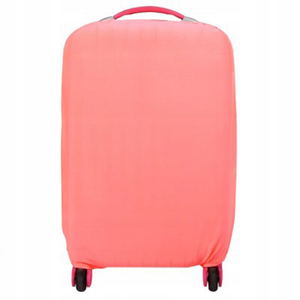 Stretchy Pink Suitcase Protector for Travel Dust and Dirt Shield