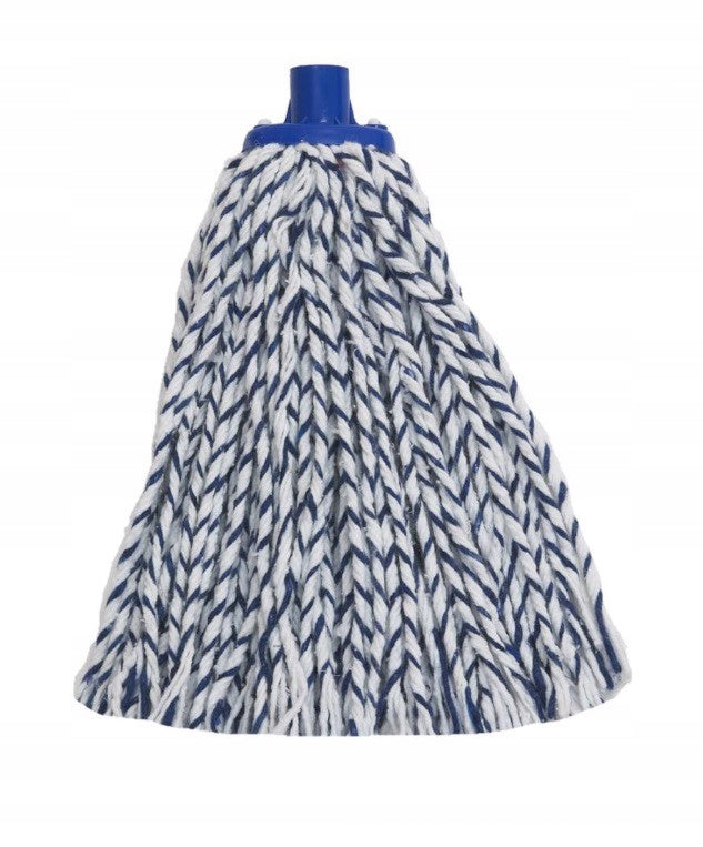 String Mop Cotton Mop Insert Universal White and Blue 150 g