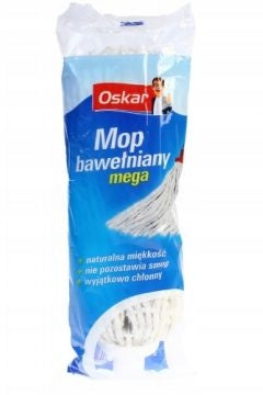 String mop Oskar cotton white