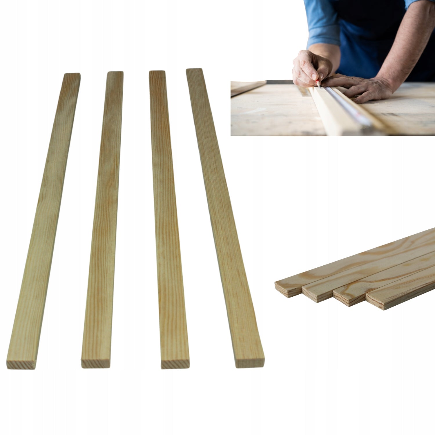 Strips Wooden Pine Strip Wooden Decorative 60 X 2cm Pine