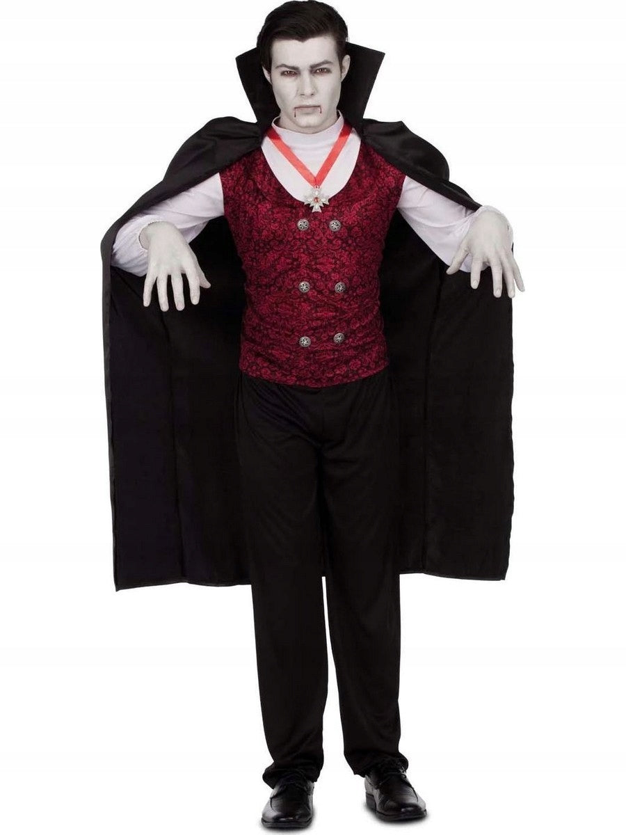 Erwachsenenkostüm „My Other Me Vampire“, Größe M/L, Shorts, Hemd, Weste, Mantel 