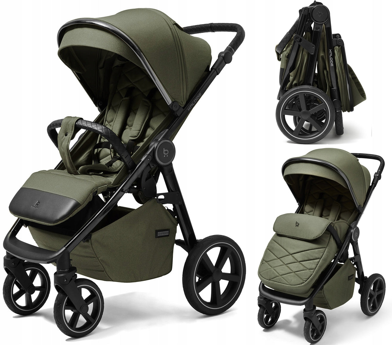 Stroller 4BABY Xplode Aluminum Folding Flat