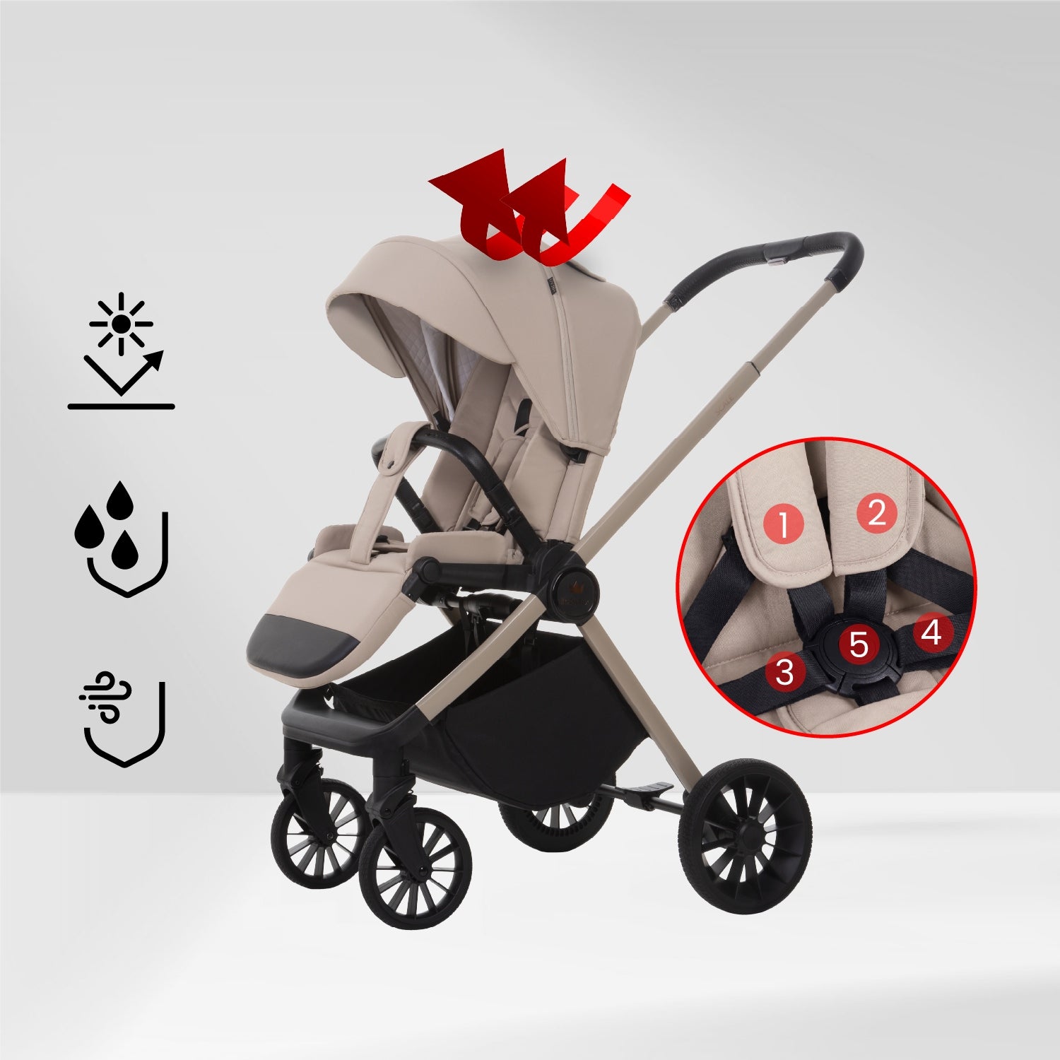 Stroller BabyLux SCALE Lightweight Urban Folding Stroller Sleeping Bag Packaging status original