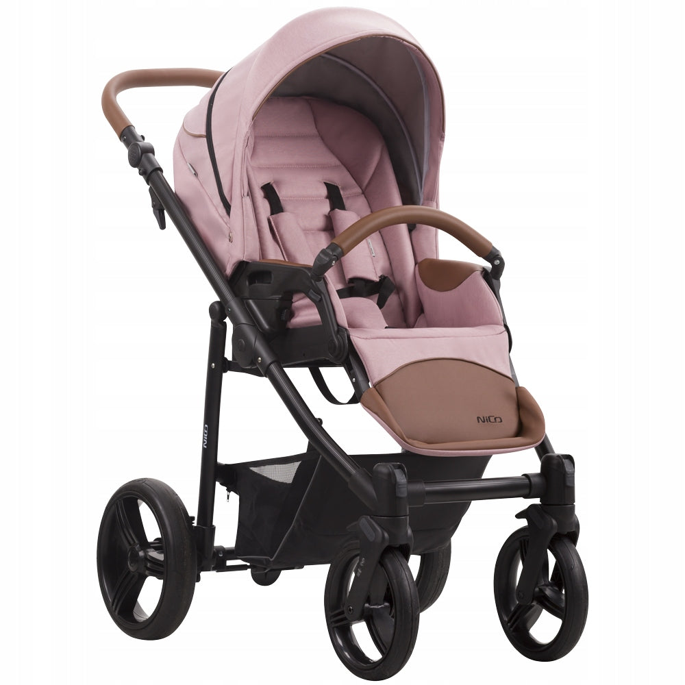 Stroller Bebetto Nico 01 Pink foil and handle