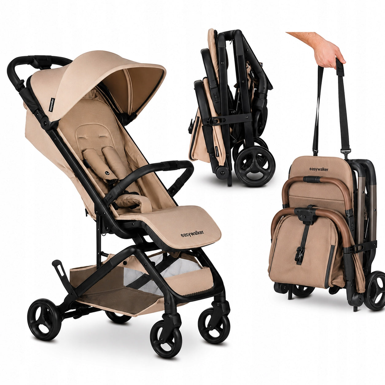 Stroller Compact Lightweight Folding Miley GO Sand Taupe Easywalker